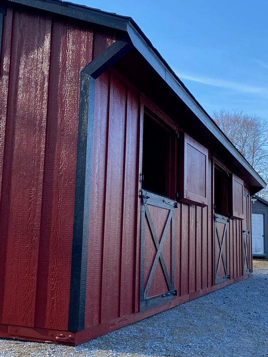 10x32 Shed-Row Horse Barn