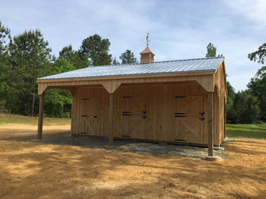 Shed-Row Horse Barn