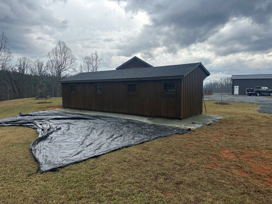 Shed-Row Horse Barn