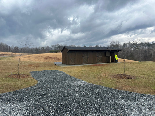 Shed-Row Horse Barn