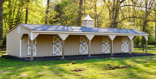 Shed-Row Horse Barn