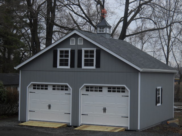 Load image into Gallery viewer, 2 Story Double Wide A-Frame Garage
