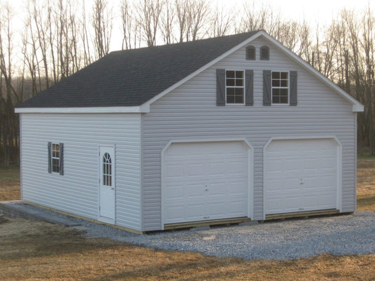 2 Story Double Wide A-Frame Garage