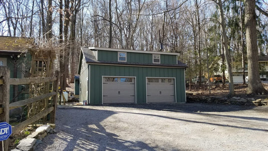 2 Story Double Wide A-Frame Garage