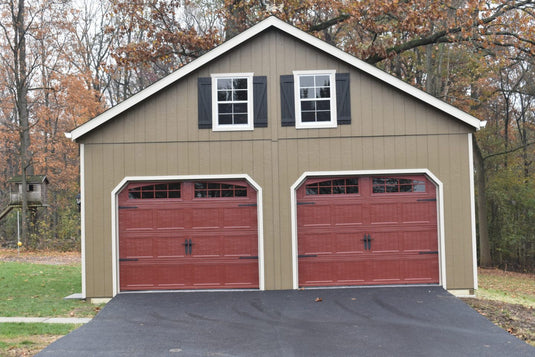 2 Story Double Wide A-Frame Garage