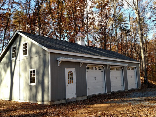 2 Story Double Wide A-Frame Garage