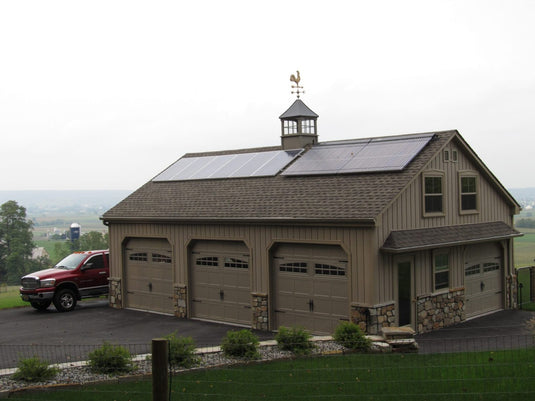 2 Story Double Wide A-Frame Garage