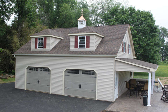 2 Story Double Wide Carriage Garage