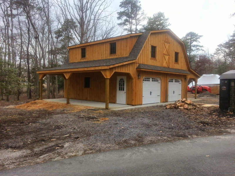 Load image into Gallery viewer, 2 Story Double Wide Gambrel Garage
