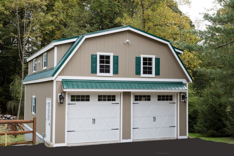 Load image into Gallery viewer, 2 Story Double Wide Gambrel Garage
