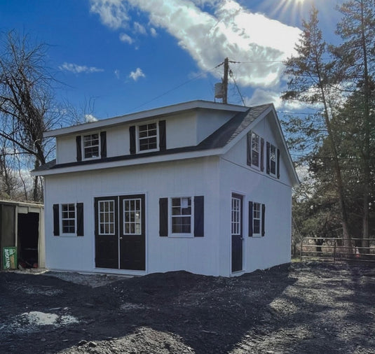 2 Story Double Wide A-Frame Garage