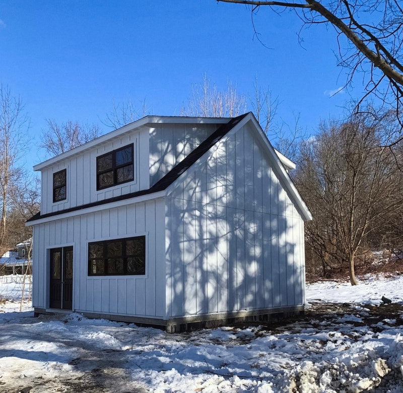 Load image into Gallery viewer, 2 Story Double Wide A-Frame Garage
