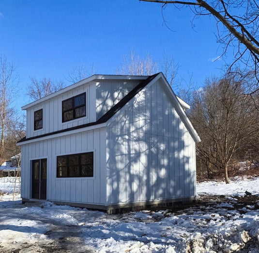 2 Story Double Wide A-Frame Garage