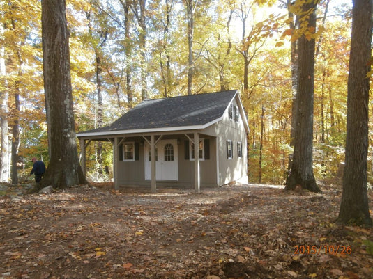 2 Story Double Wide A-Frame Garage