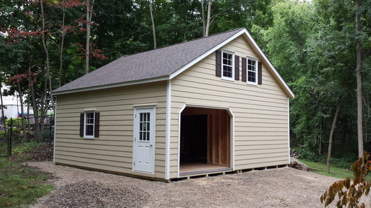 2 Story Double Wide A-Frame Garage