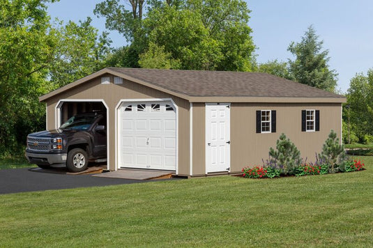 Single Story Double Wide Garage