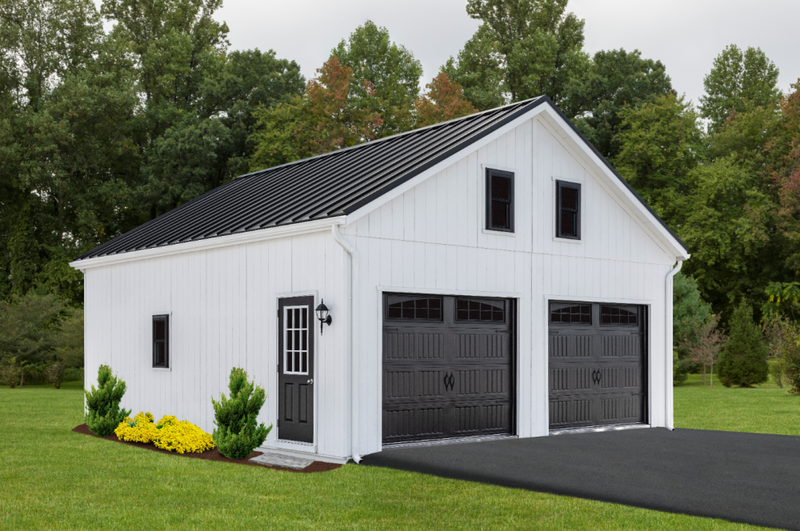 Load image into Gallery viewer, 2 Story Double Wide A-Frame Garage
