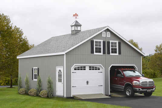 2 Story Double Wide A-Frame Garage