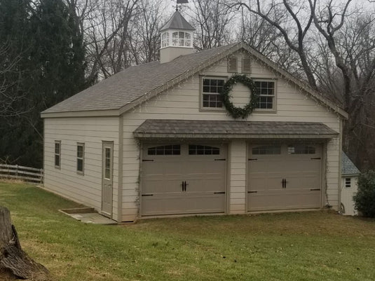 2 Story Double Wide A-Frame Garage