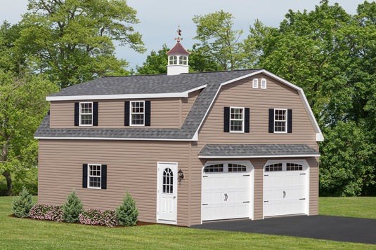 2 Story Double Wide Gambrel Garage