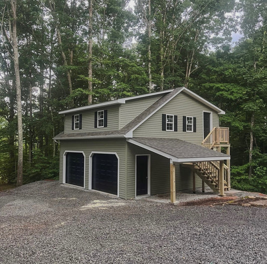 2 Story Double Wide Carriage Garage