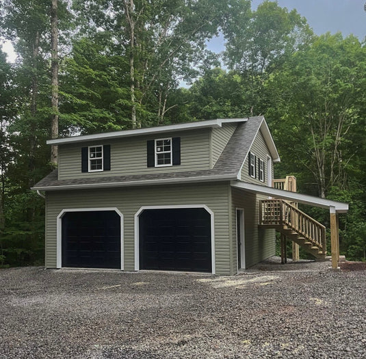 2 Story Double Wide Carriage Garage