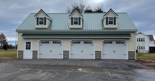 2 Story Double Wide Carriage Garage