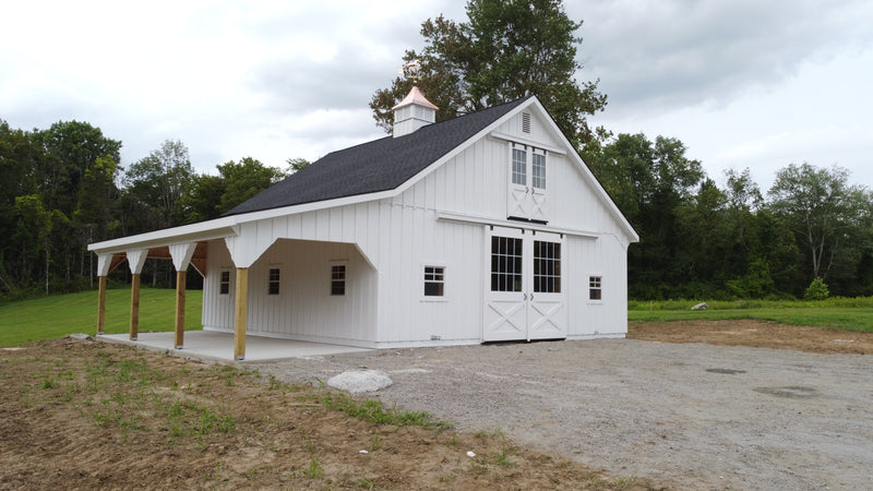 Load image into Gallery viewer, High Profile Center Aisle Horse Barn
