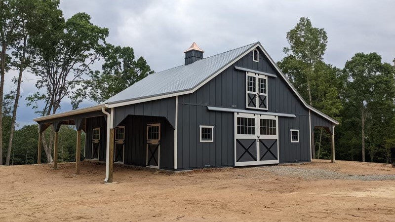 Load image into Gallery viewer, High Profile Center Aisle Horse Barn
