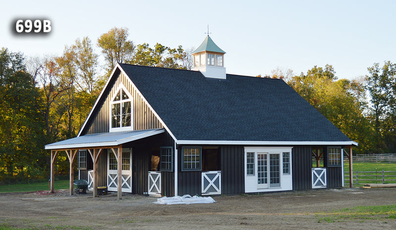 Load image into Gallery viewer, High Profile Center Aisle Horse Barn
