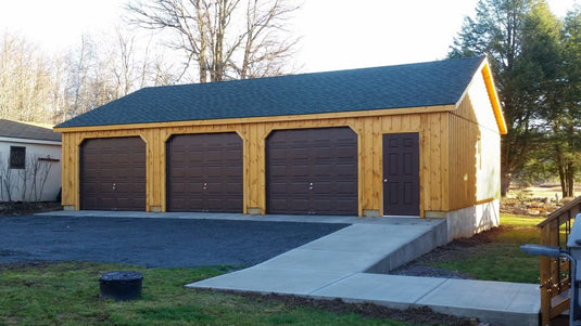 Site Built Truss Garage