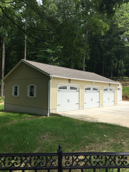 Site Built Truss Garage