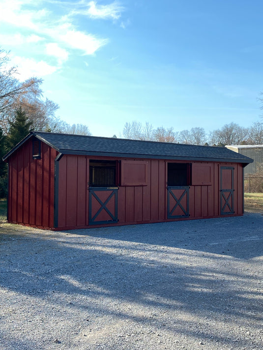 Shed-Row Horse Barn