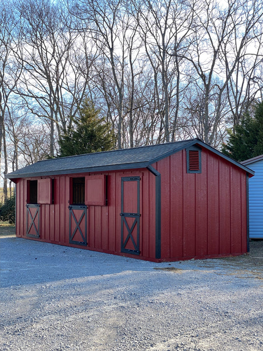 Shed-Row Horse Barn