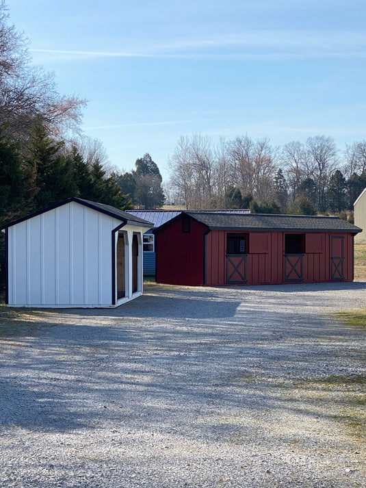 10x32 Shed-Row Horse Barn