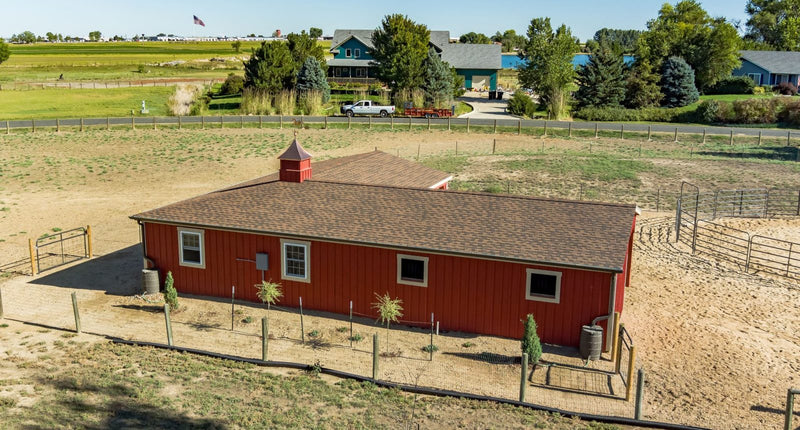 Load image into Gallery viewer, L-Shaped Horse Barn
