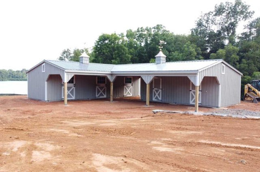 L-Shaped Horse Barn