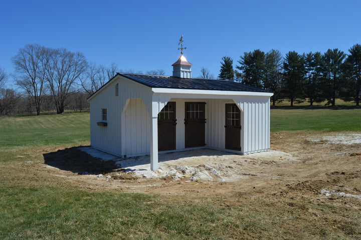 Load image into Gallery viewer, L-Shaped Horse Barn
