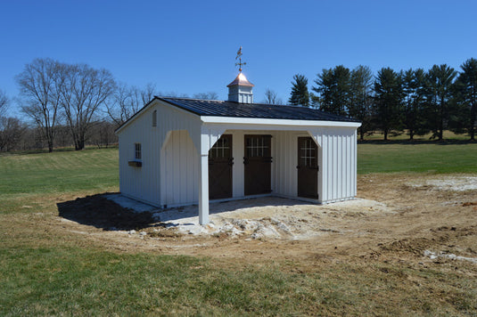 L-Shaped Horse Barn