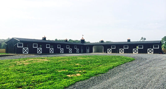 L-Shaped Horse Barn