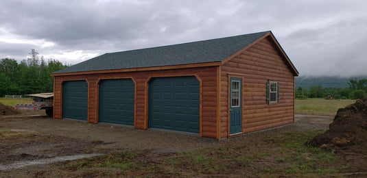 Site Built Truss Garage