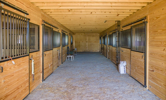 High Profile Center Aisle Horse Barn